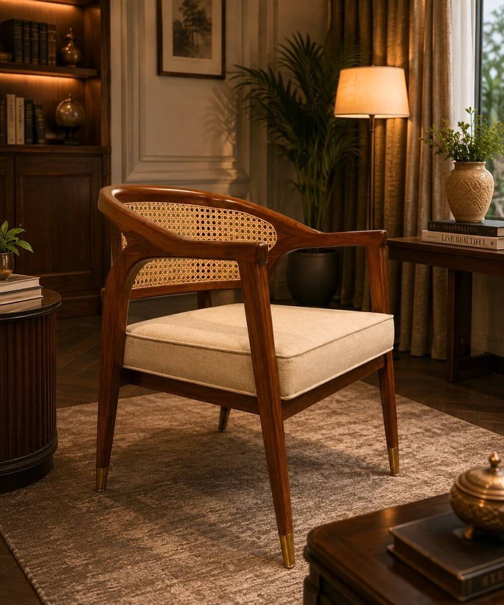 Wooden Accent Chair