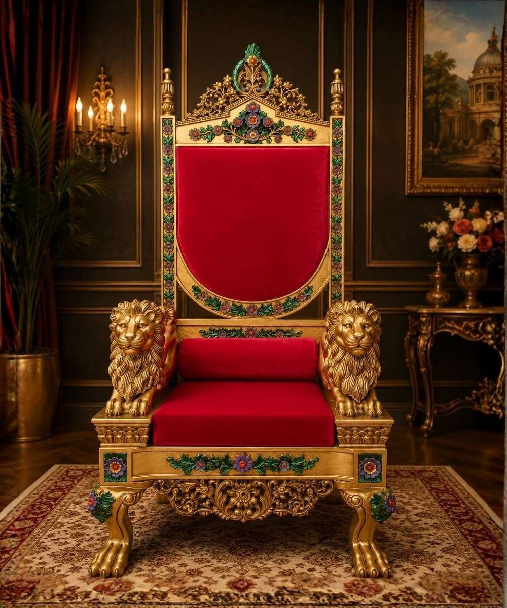 Wooden Maharaja Chair